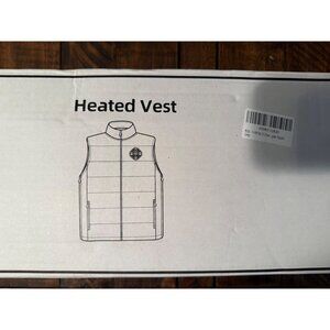 Heated Vest With Power Bank Gray THBYQK Medium Lightweight USB Charging